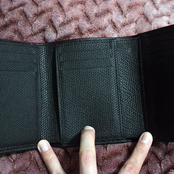 Longchamp Le Roseau Wallet in Black Leather - Picture 2 of 4